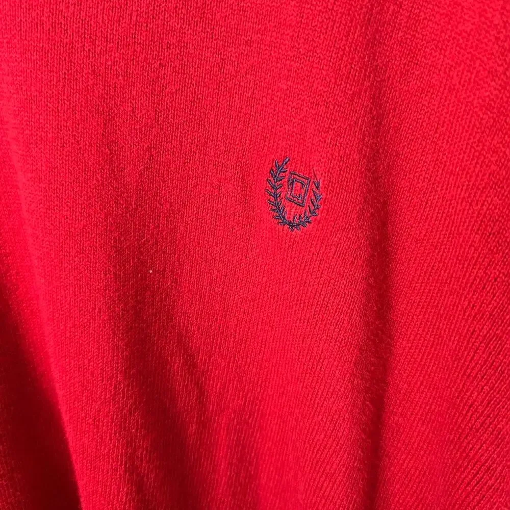 Chaps Cashmere Red V-Neck Sweater Men’s XXL Old Money Grandpa Core Luxury Knit